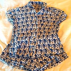 Roller Rabbit Pajama Set - Blue Monkey - size medium